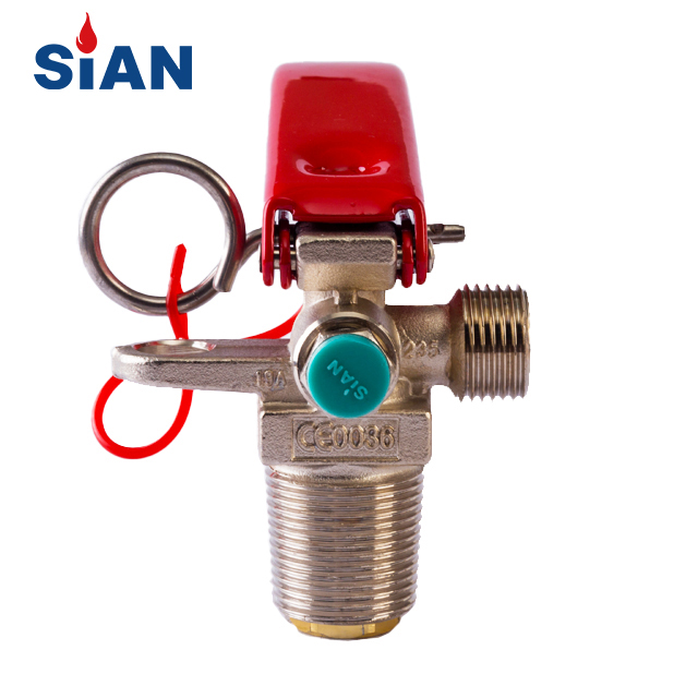 CE Certification Fire Safe Brass Gas Valve For CO2 Fire Extinguisher
