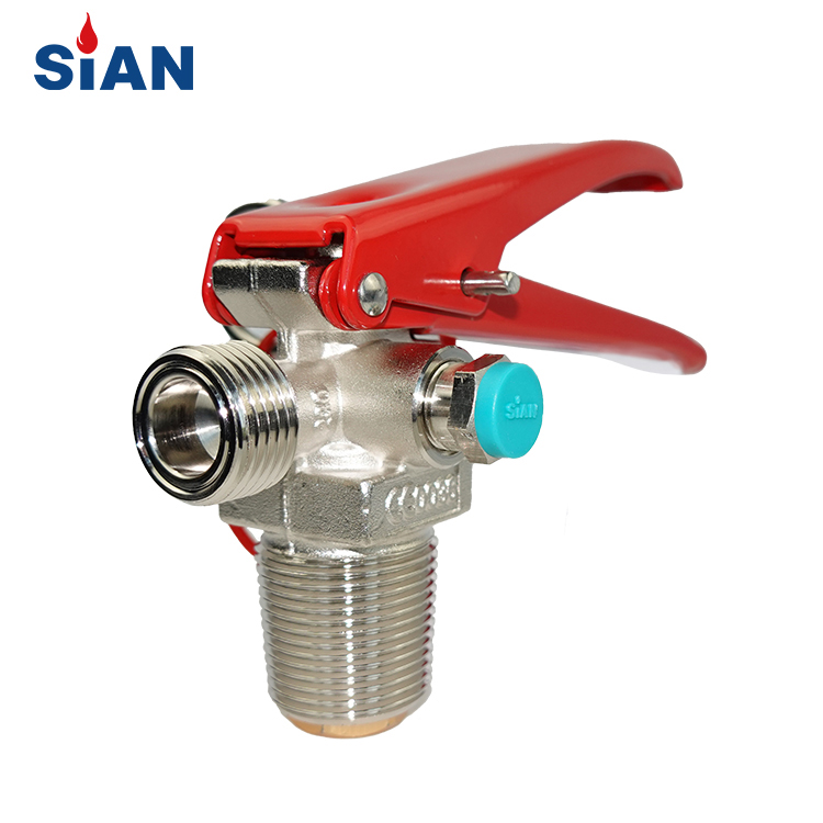 CE Certified Brass Copper Alloy Valve with Safety Device for CO2 Fire Extinguisher