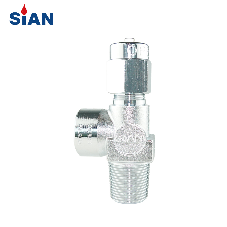 Reliable QF-2D O2/Air/N2 Cylinder Needle Type Valve Brass Valve