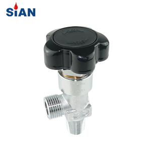 Chrome Plated Finish Diaphragm Type QF-21A Brass Industrial Oxygen Air Nitrogen Gas Cylinder Valve