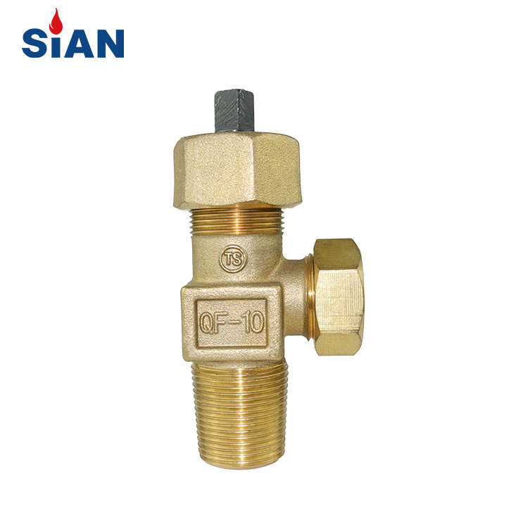Good Quality SiAN Brand China Ningbo FUHUA Factory QF-10 Cl2 Cylinder Needle Type Brass Valve